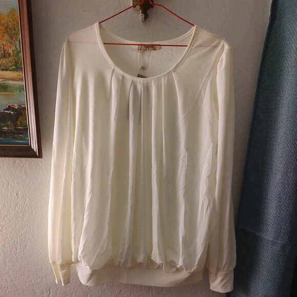 Timeson Tops - Timeson ivory blouse